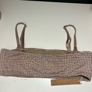 Skims Crocodile Texture micro swim bandeau